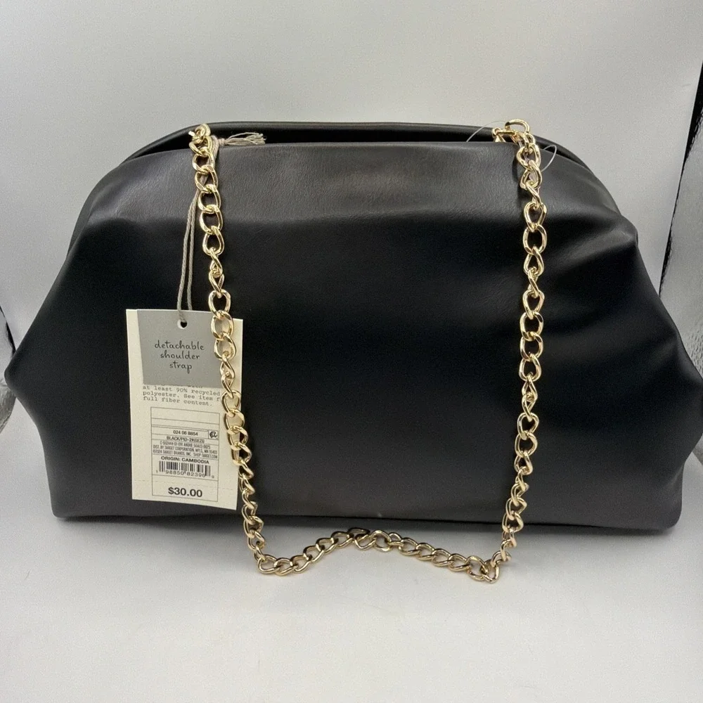 Studded Oversized Clutch - A New‎ Day Black. Brand New